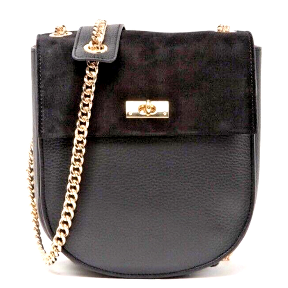 Thacker Adele Convertible Black Leather Suede Bac… - image 2